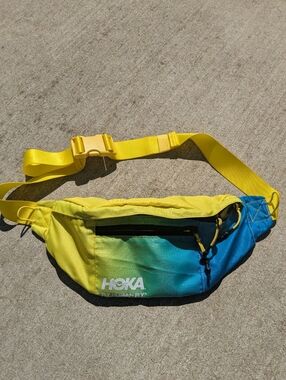 Hoka Yellow to Blue Gradient Waist Pack
